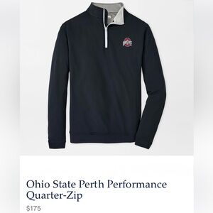 PETER MILLAR Ohio State Perth Performance Quarter-Zip